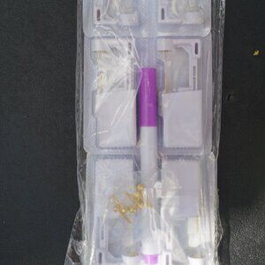 6 Pack Disposable Sterile Ear Piercing kit with marker, self piercing earrings